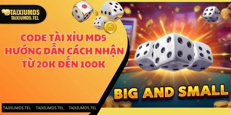 Code Tài Xỉu MD5 | Hướng Dẫn Cách Nhận Từ 20K Đến 100K